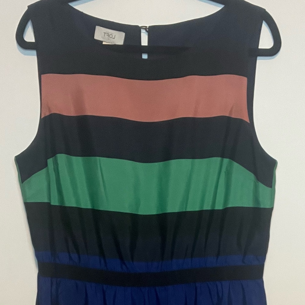 Loft striped dress. Size L